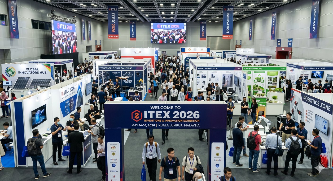 ITEX 2026 Inventions and Innovation Exhibition show floor in Kuala Lumpur